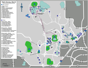 Disneyworld overview map