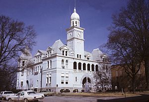 Elbert County courthouse in Elberton, 1973