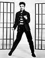 Elvis Presley promoting Jailhouse Rock