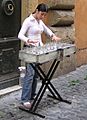 Glass harp in Rome.arp