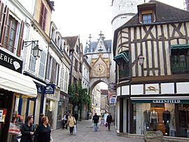 The clock tower in the old city