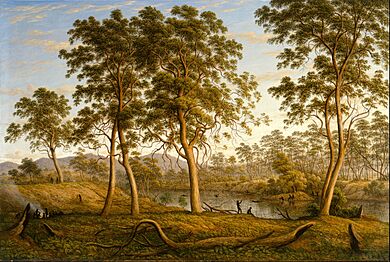 John Glover - Natives on the Ouse River, Van Diemen's Land - Google Art Project