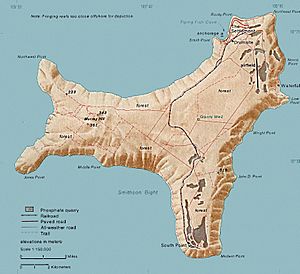 Map of Christmas Island 1976