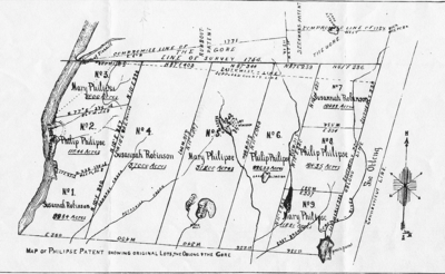 Map of Philipse Patent (showing the Oblong and Gore)