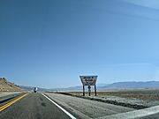 Searles valley welcome sign