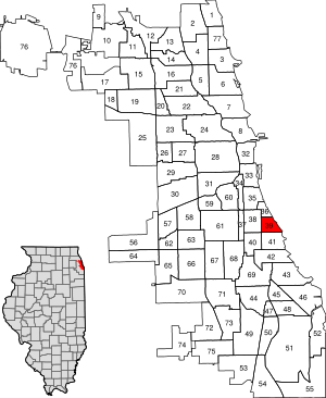 Location within the city of Chicago