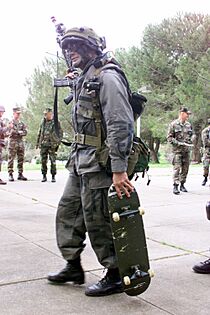 USMC with a skateboard