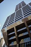 Ground-level view of the First National Bank Building