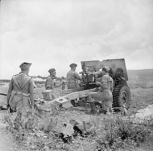 25 pounder field gun of 153rd Field Regiment 07-06-1943