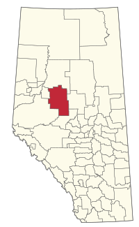 Location within Alberta