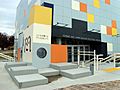 Entrance to Manitoba Children's Museum at the Forks in Winnipeg, Manitoba