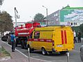 Fire engines in Kiev, Ukraine