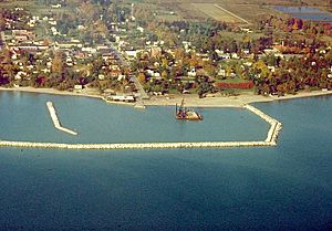 Lexington Michigan aerial view