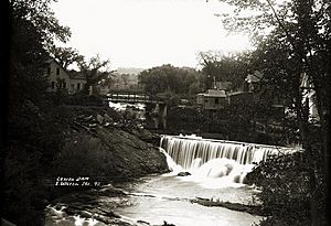 Lower dam Wilton Maine