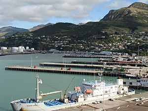 Lyttelton Port wharves