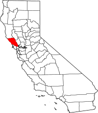 Location in the state of California