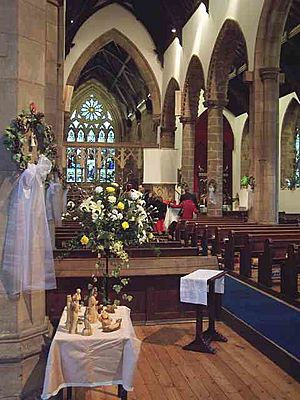 Nave of St Mary's Church, in Ilkeston, Derbyshire