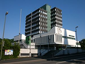 Olpe Town Hall, one of the tallest buildings in the town