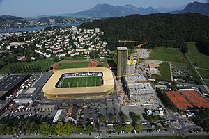 Swissporarena luftaufnahme