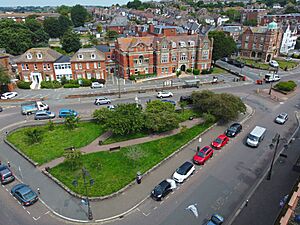 Town Hall Square, Bexhill (aerial)