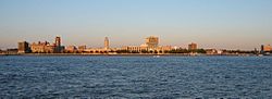 Camden waterfront skyline