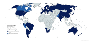 Convention for the Conservation of Antarctic Marine Living Resources Map