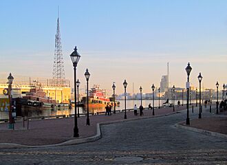 Fell's Point waterfront retouched