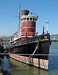 Steam tug "Hercules", Hyde Street Pier, San Francisco Maritime National Historic Park.