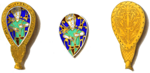 King Alfred’s Jewel—front, enamel, back