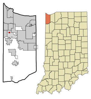 Location in the state of Indiana