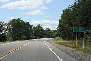 Manitowish Wisconsin Sign US51