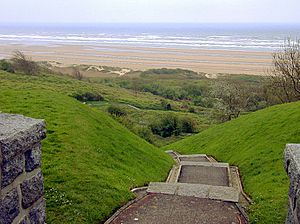 OmahaBeachFromNormandyCemetery.jpg