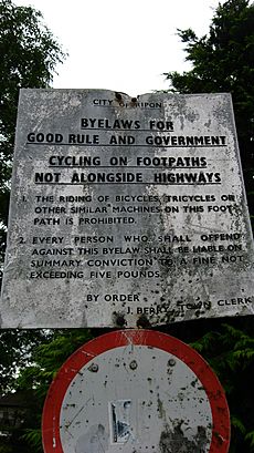 Sign in a car park in Ripon, North Yorkshire