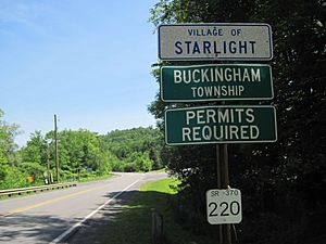 Starlight PennDOT Sign