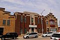 Streetwall and Maywood Fire Dept. Building (far right)