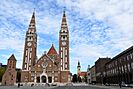 Szeged Csanad Cathedral in Dom Square