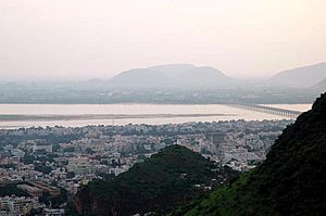 Vijayawada from Gandhi Hill