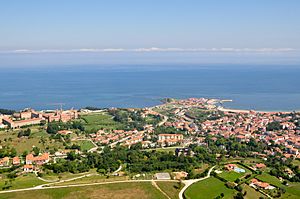 Aerial view of Comillas