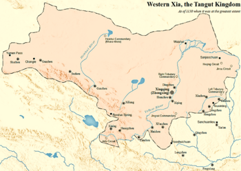 Western Xia in 1150