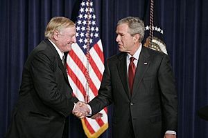 William F. Buckley, Jr. with President Bush 2005