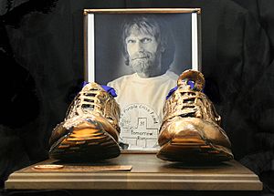 Al Howie's bronzed shoes