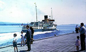 Caledonia departing Dunoon 1967