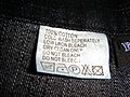 Cryptic clothing label