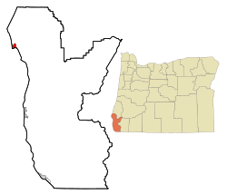 Location in Oregon