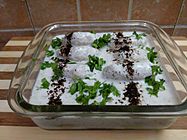 Dahi Vada on Glass plate