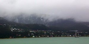 Douglas Island as seen from mainland Juneau, Alaska