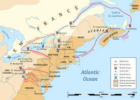 French and indian war map