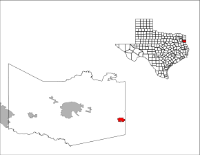 Location within Harrison County