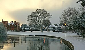 Heslington Hall in winter