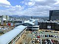 High-angle view of the Akita Station 20170401